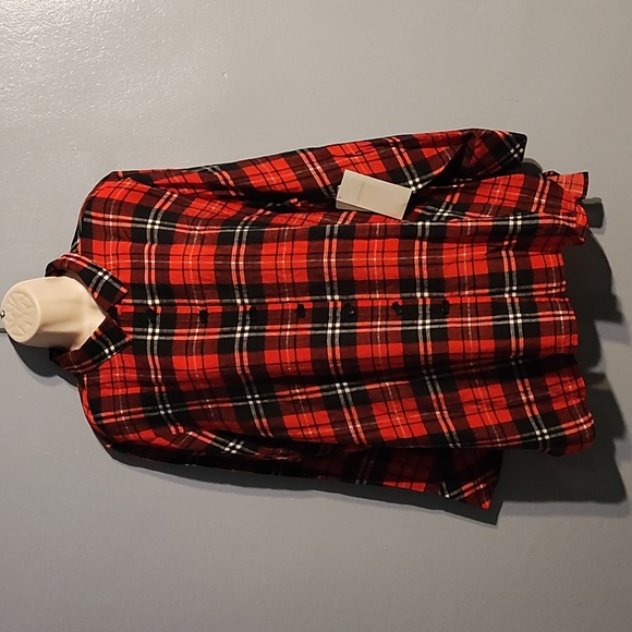 Multiples women's red, white & black gingham size 1XL top - Picture 9 of 17